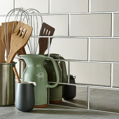 Platinum (Metallic) Half Tile - Hyperion Tiles