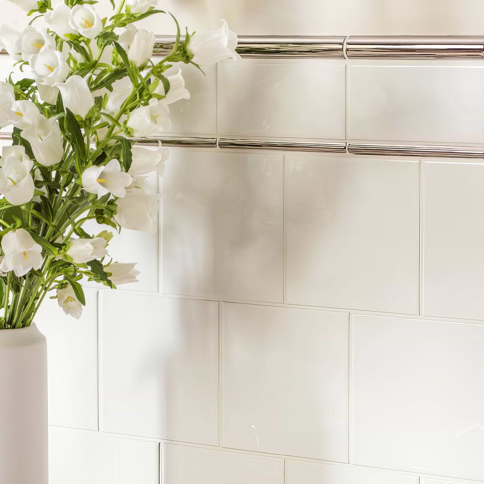 Platinum (Metallic) Omega Moulding - Hyperion Tiles