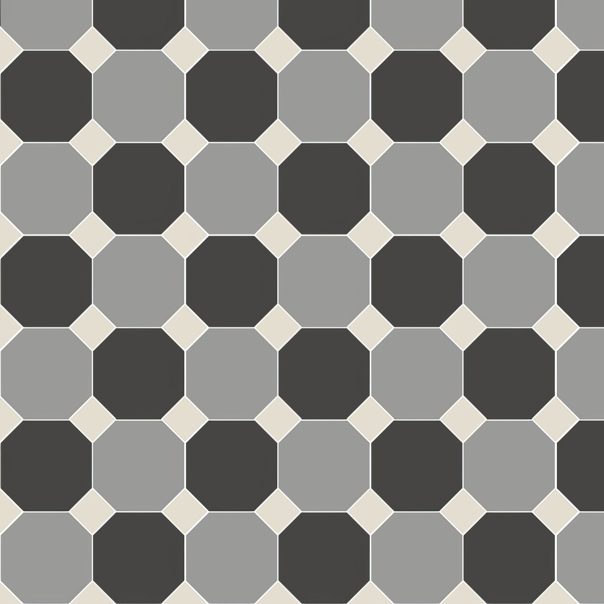 Pomeroy Black, Grey and Dover White - Hyperion Tiles