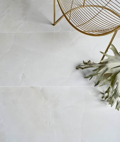 Portare illusion Whisper Onyx Porcelain Polished Mist - Hyperion Tiles