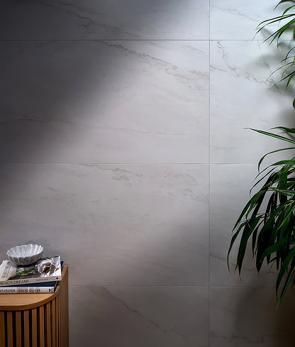 Portare Mystery White Porcelain Matt 59.5 x 120cm - Hyperion Tiles