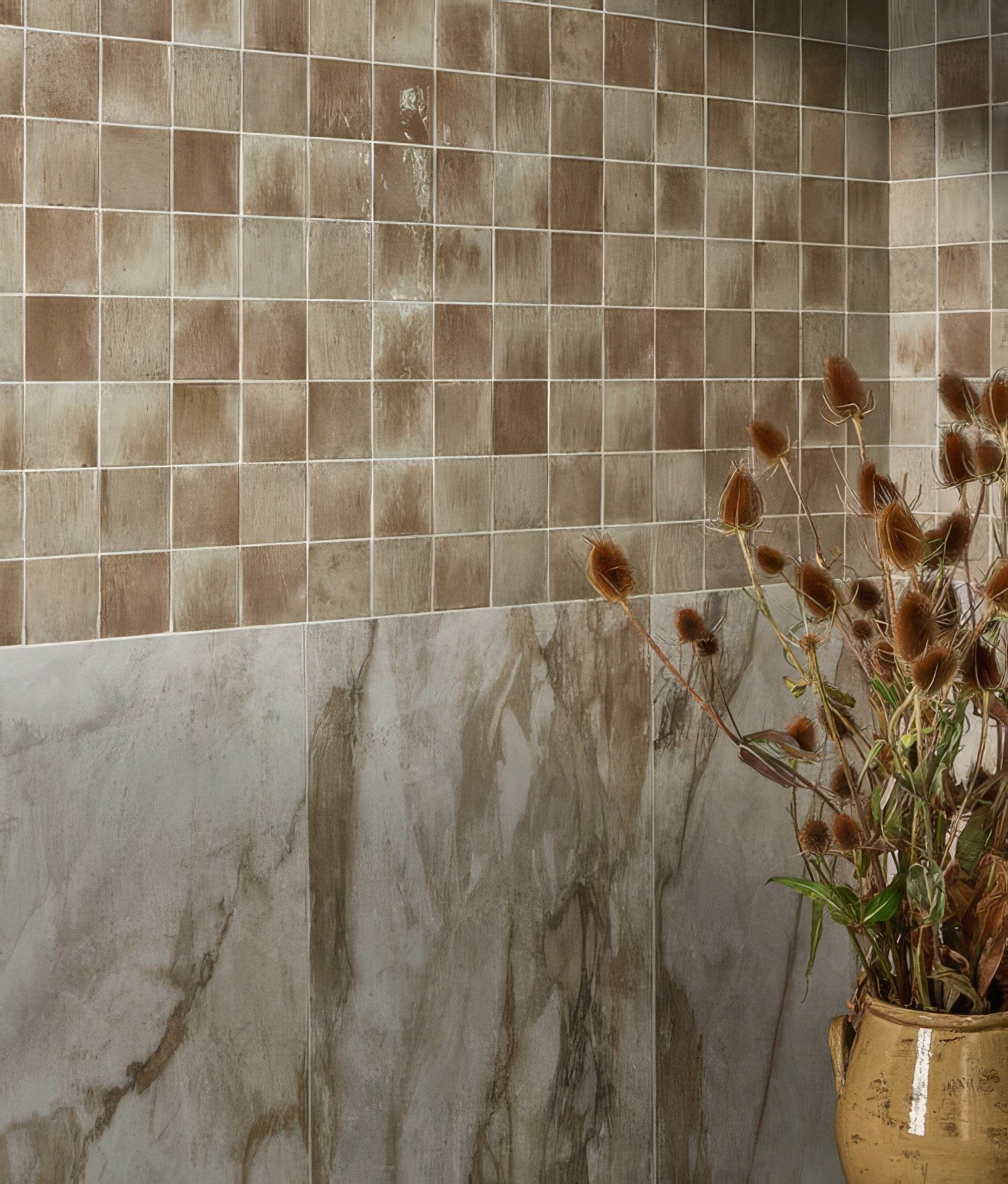 Pottery Porcelain Oatmeal Square - Hyperion Tiles