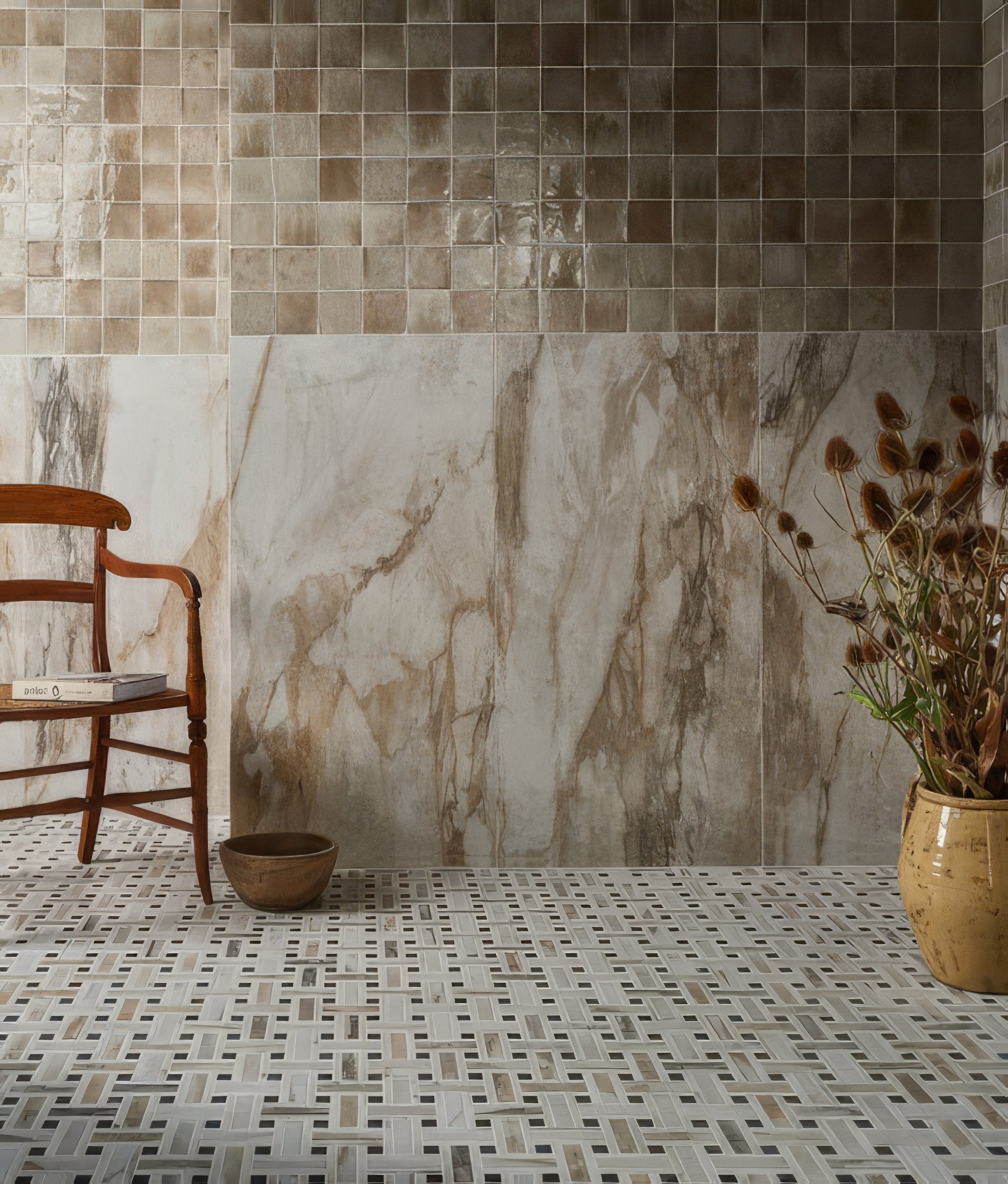 Pottery Porcelain Oatmeal Square - Hyperion Tiles