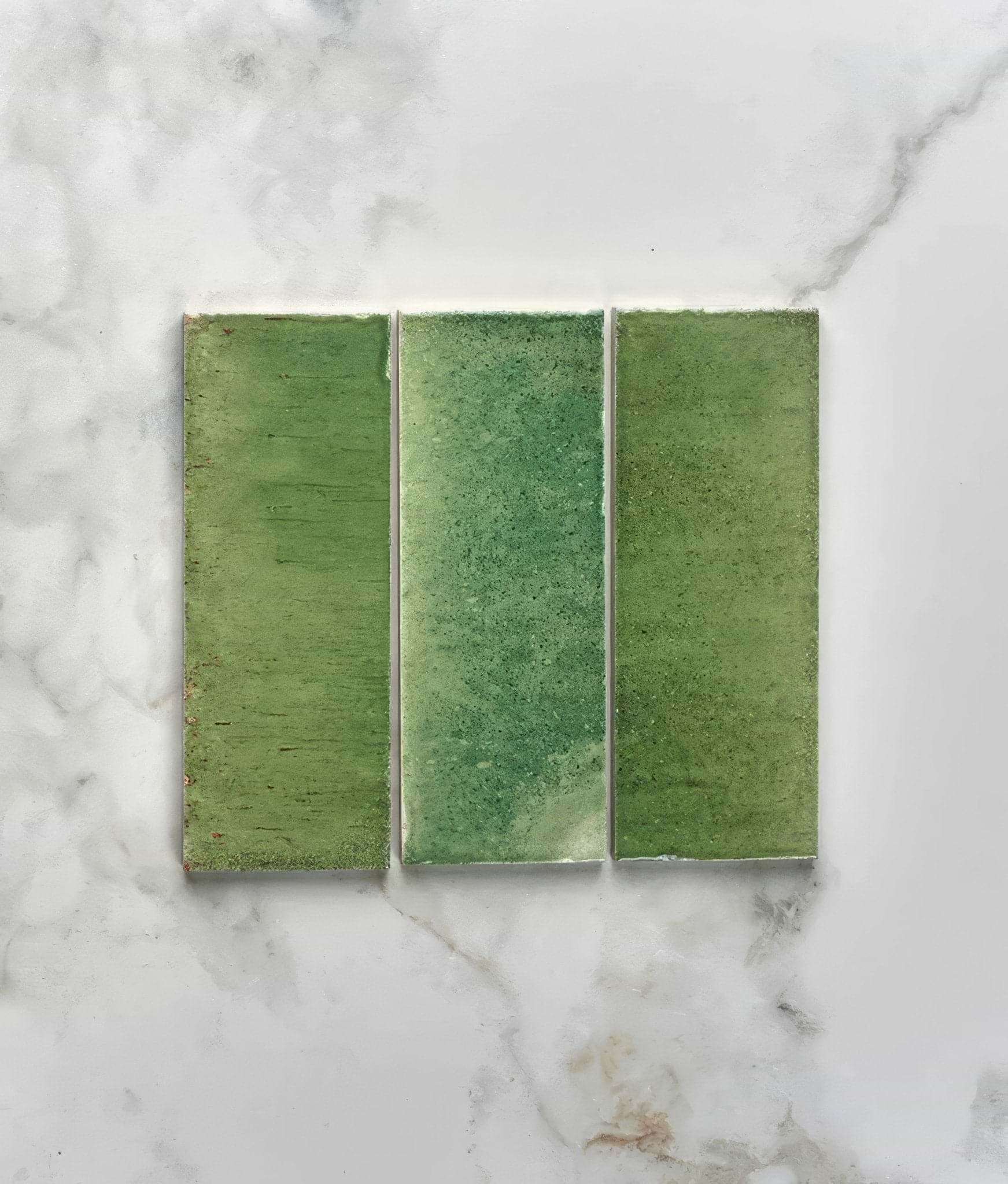 Pottery Porcelain Kale Green Brick - Hyperion Tiles