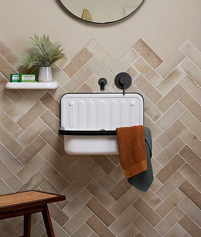 Pottery Porcelain Oatmeal Brick - Hyperion Tiles