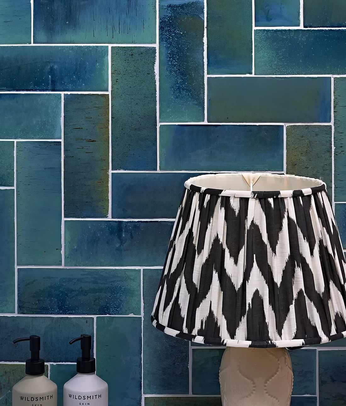 Pottery Porcelain Ocean Blue Brick - Hyperion Tiles