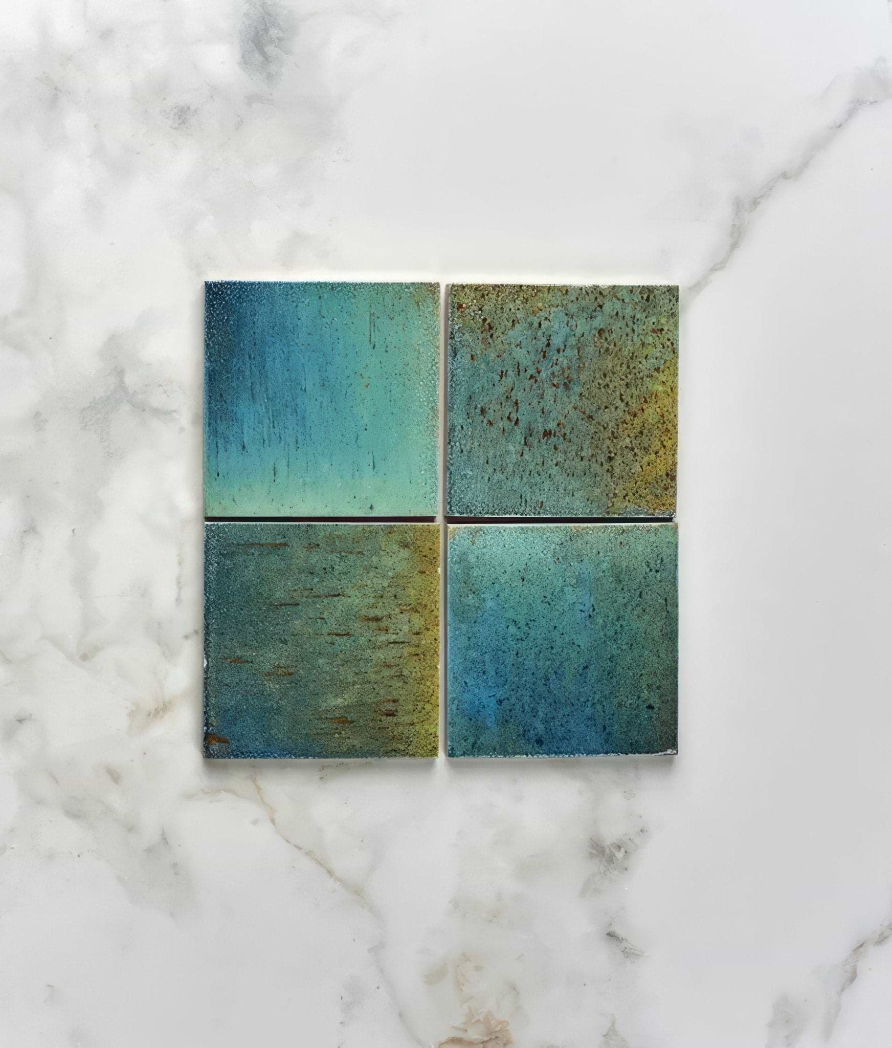 Pottery Porcelain Ocean Blue Square - Hyperion Tiles