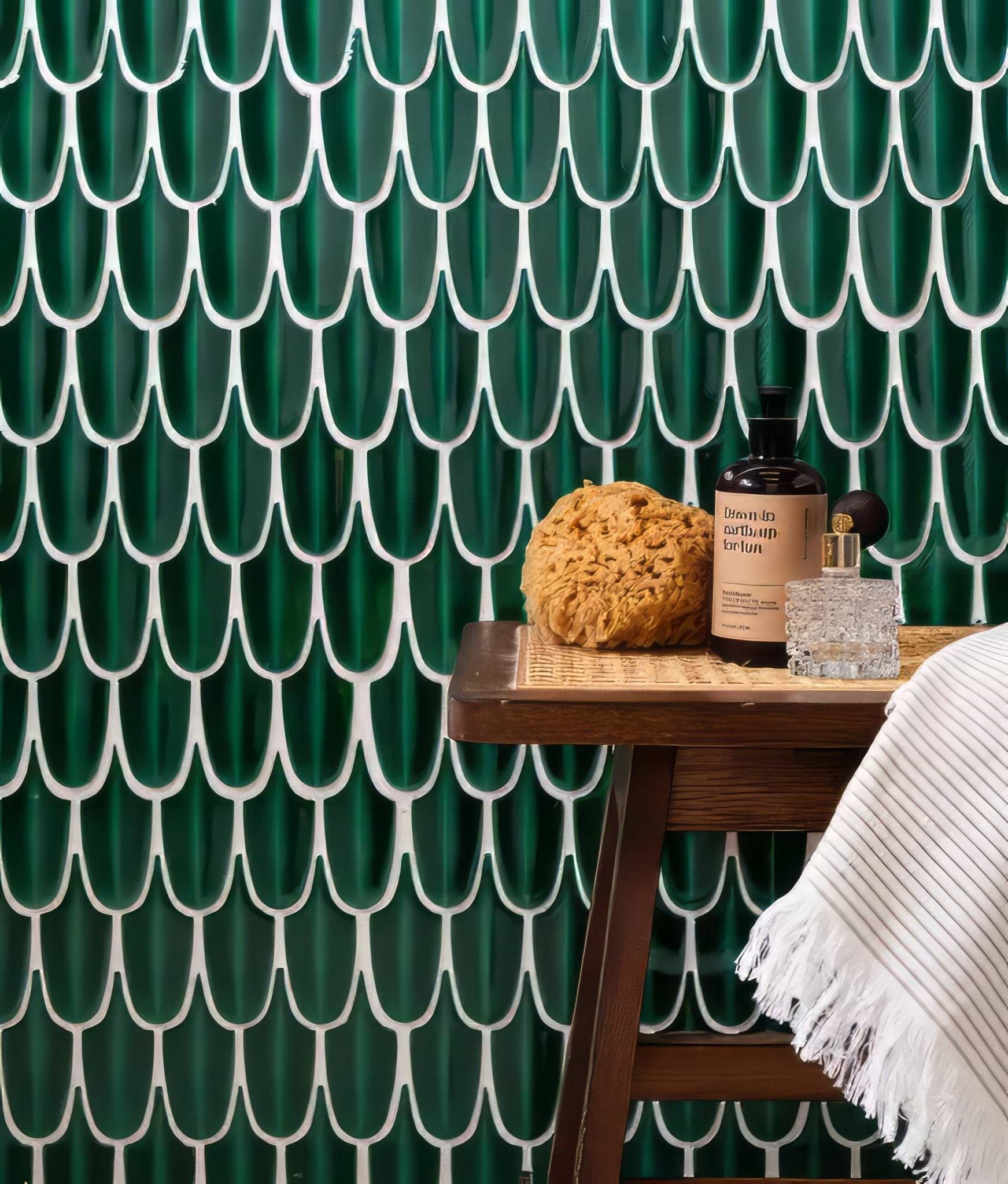 Preen Porcelain Mosaic Emerald - Hyperion Tiles
