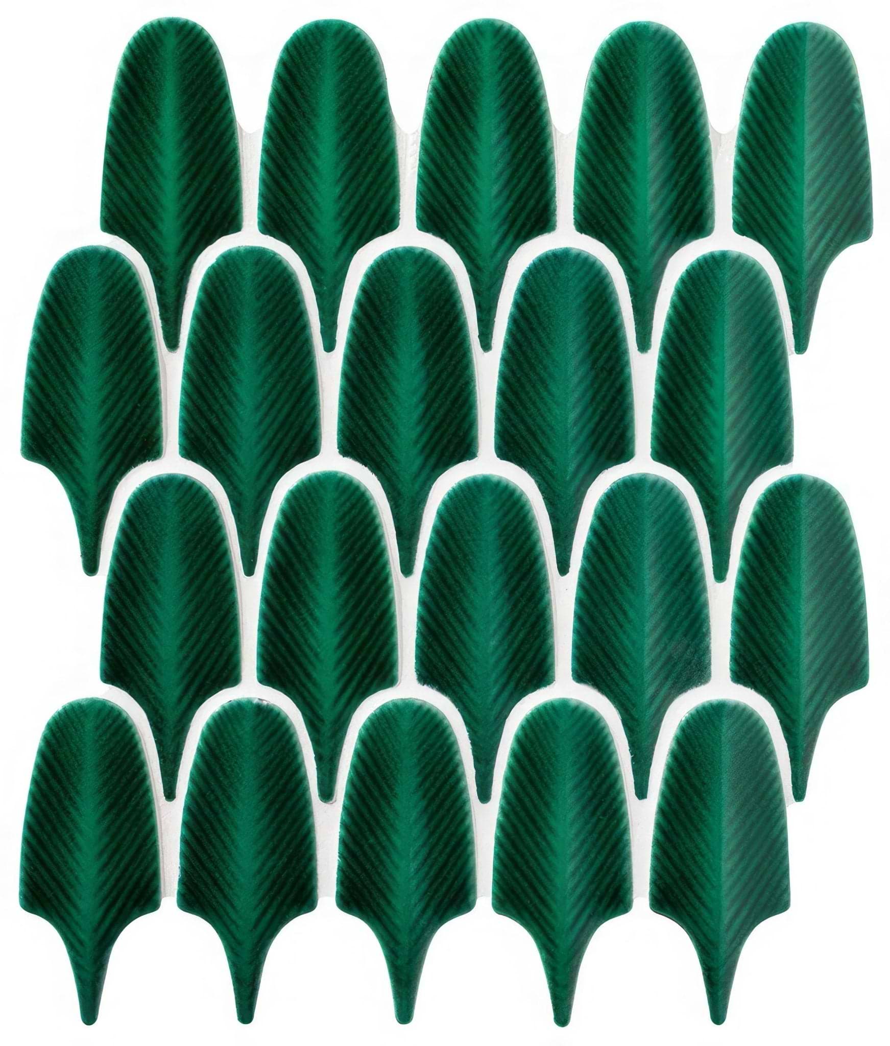 Preen Porcelain Mosaic Emerald - Hyperion Tiles