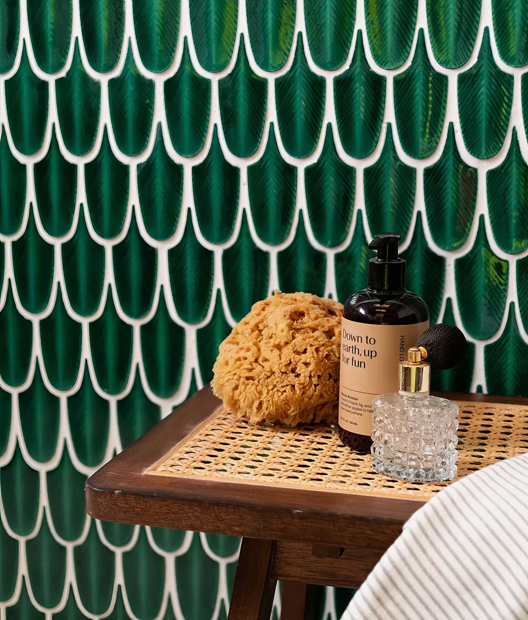 Preen Porcelain Mosaic Emerald - Hyperion Tiles