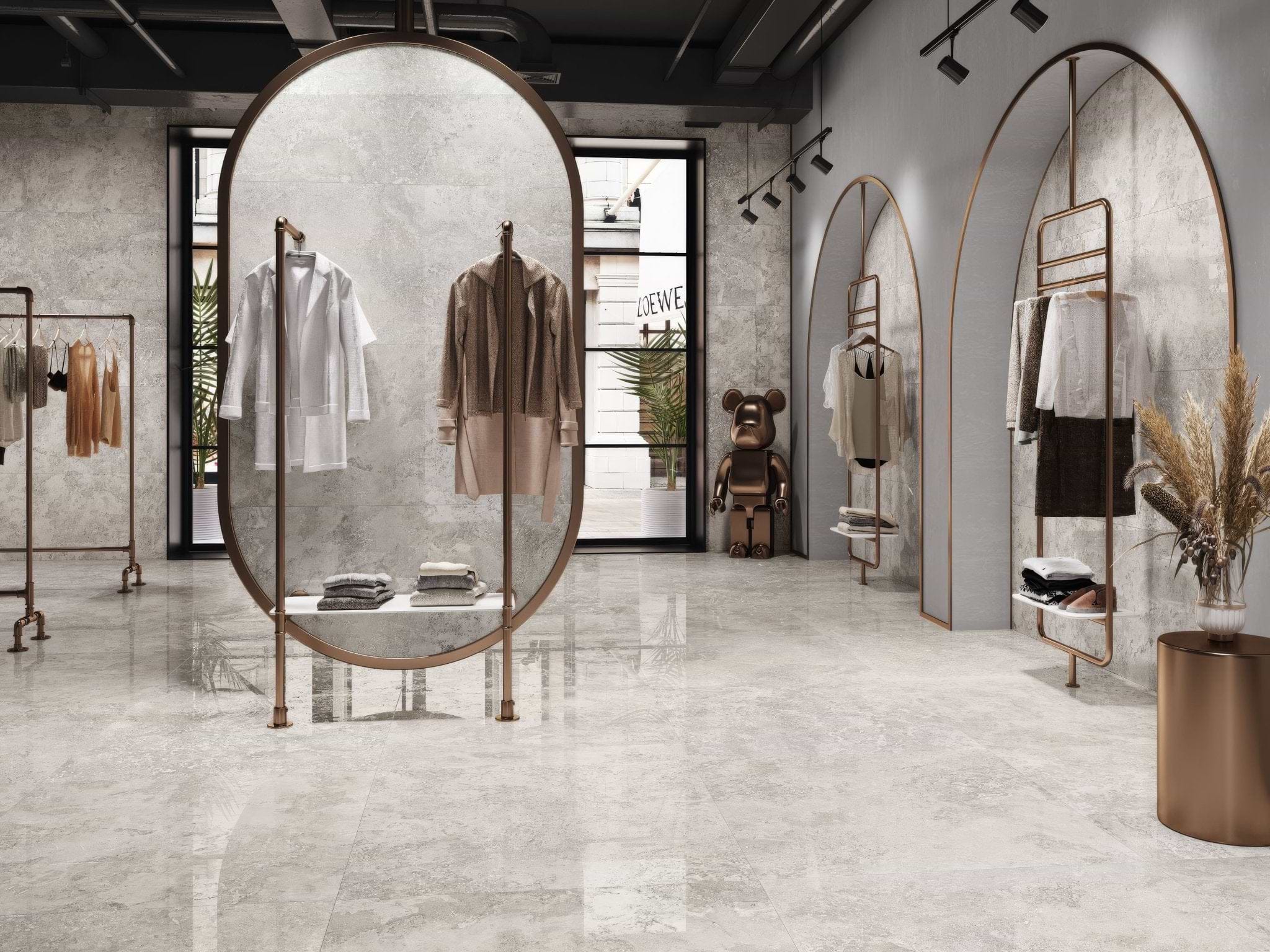 Rapolano 1868 Grey Polished - Hyperion Tiles