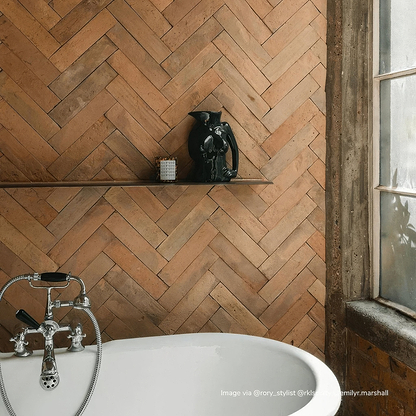 Reclaimed Rectangle Terracotta 7 x 30cm Tile - Hyperion Tiles