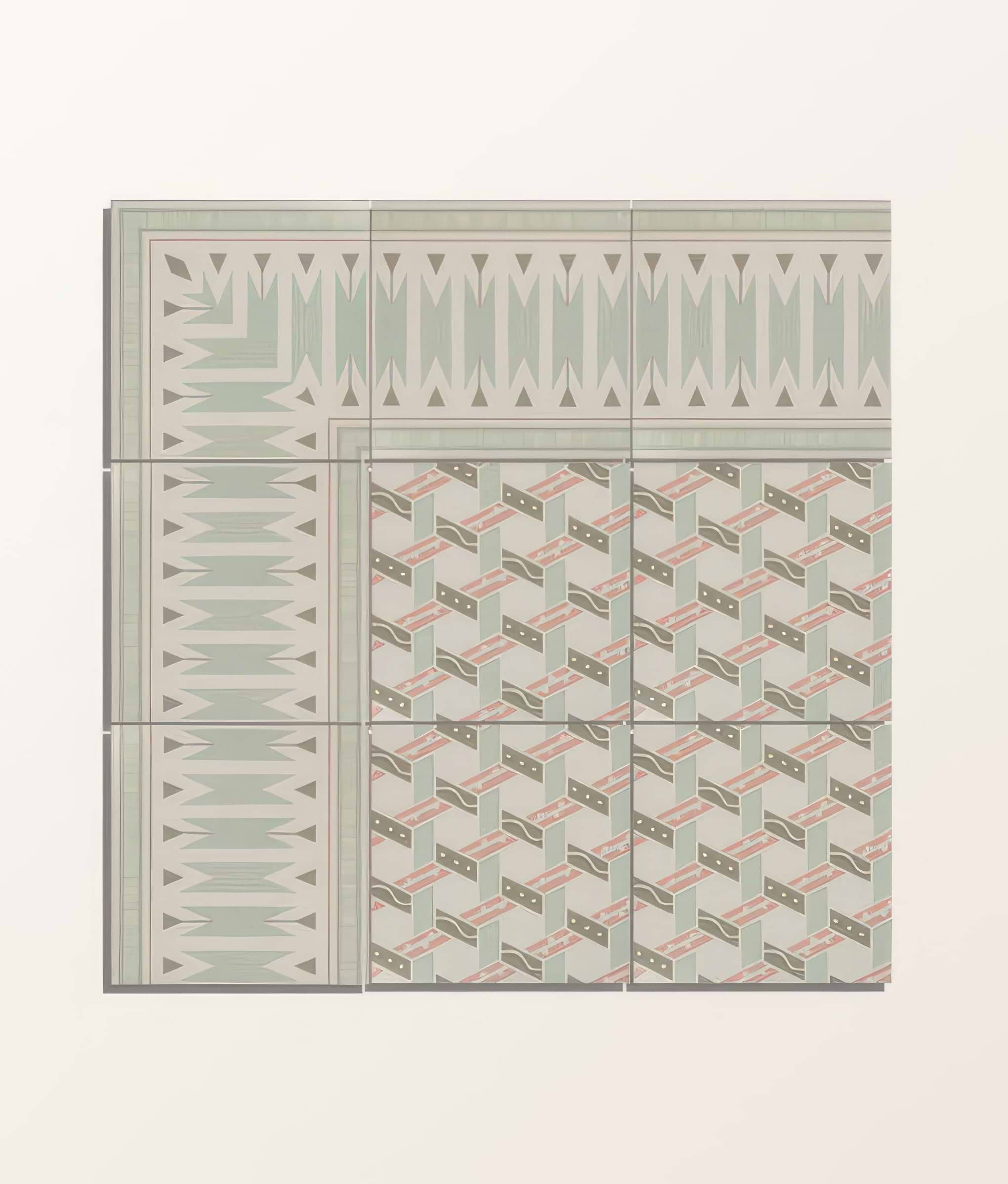 Adventuras Malla Olive Porcelain By Hyperion Tiles