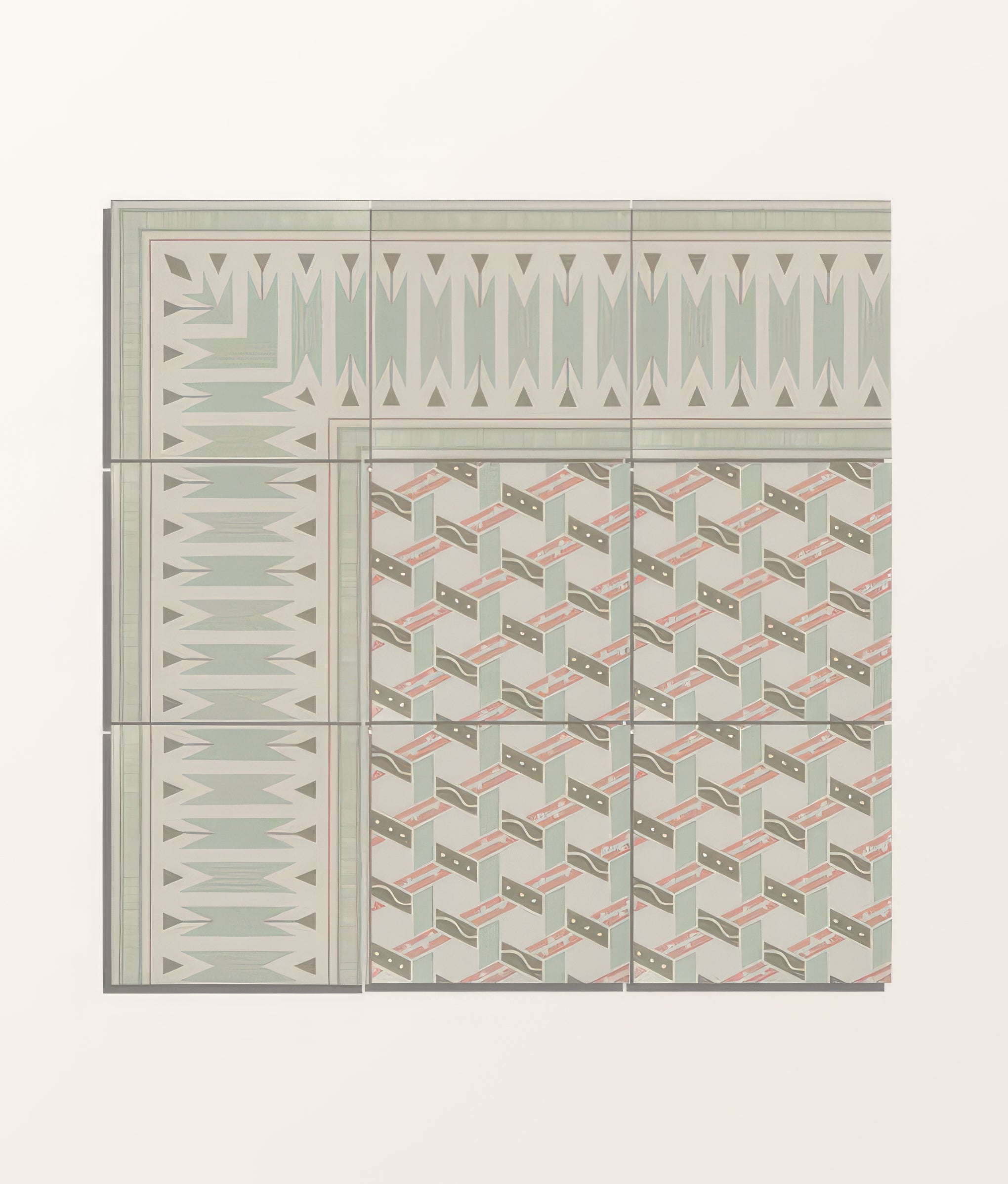 Adventuras Malla Olive Porcelain By Hyperion Tiles