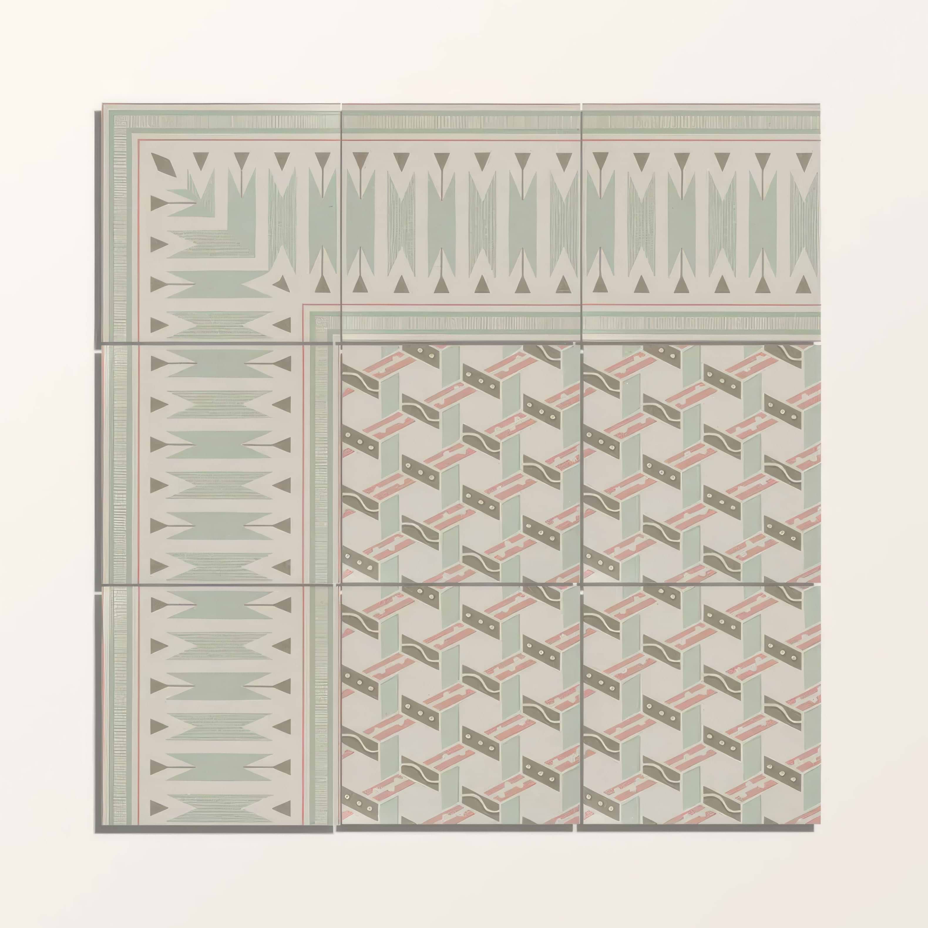 Adventuras Ziggy Corner Olive Porcelain | Hyperion Tiles