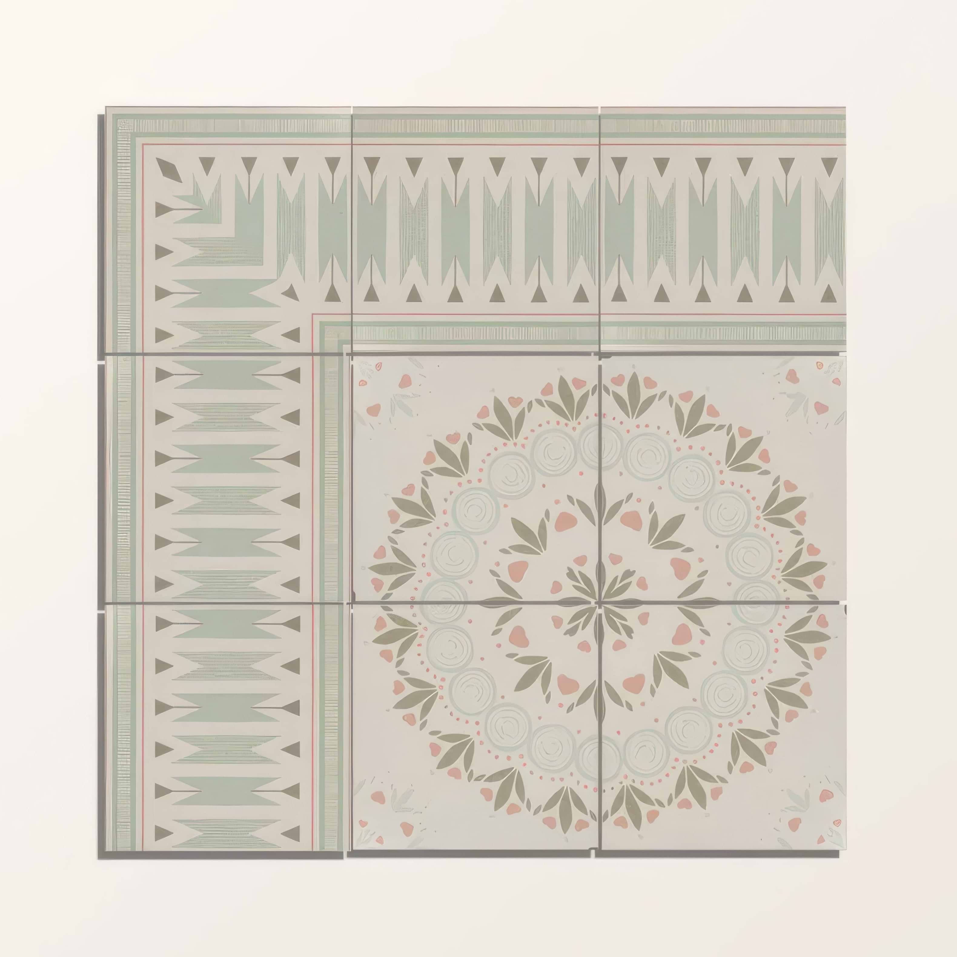 Adventuras Ziggy Corner Olive Porcelain | Hyperion Tiles