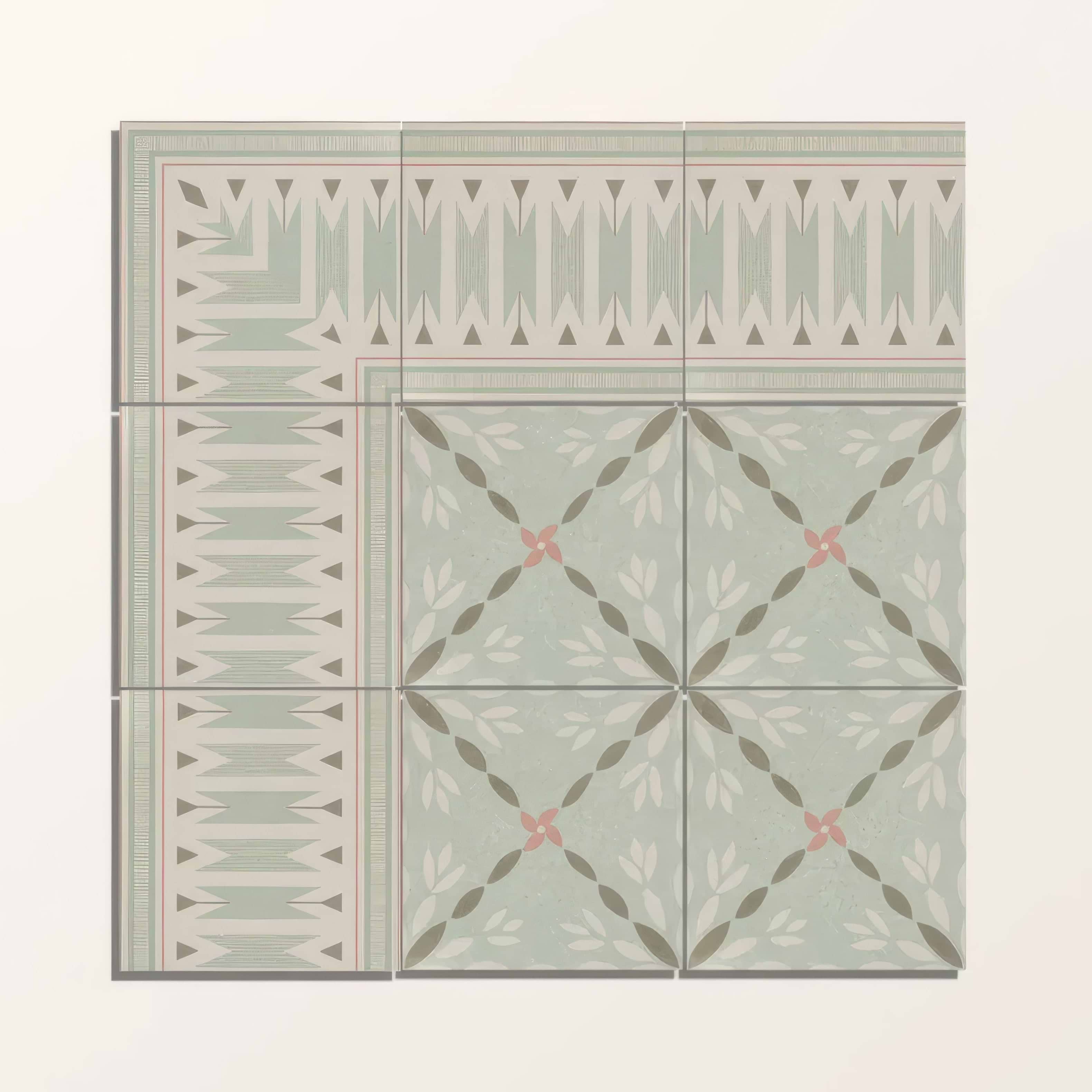 Adventuras Ziggy Corner Olive Porcelain | Hyperion Tiles