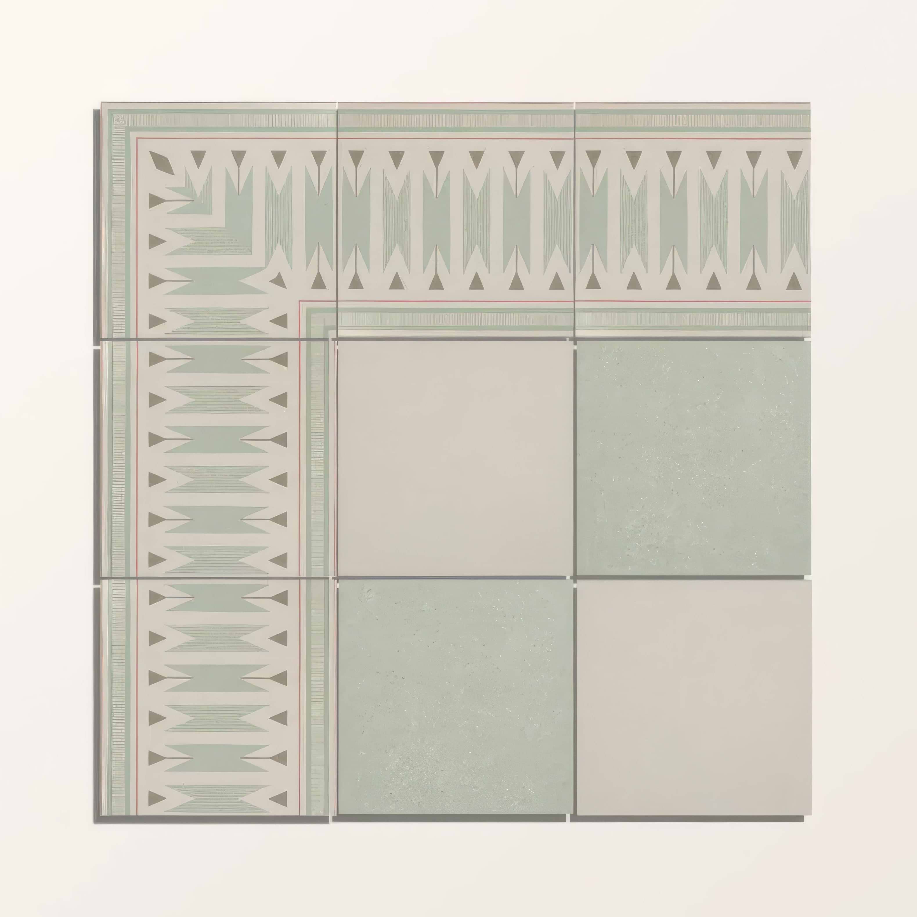 Adventuras Ziggy Corner Olive Porcelain | Hyperion Tiles