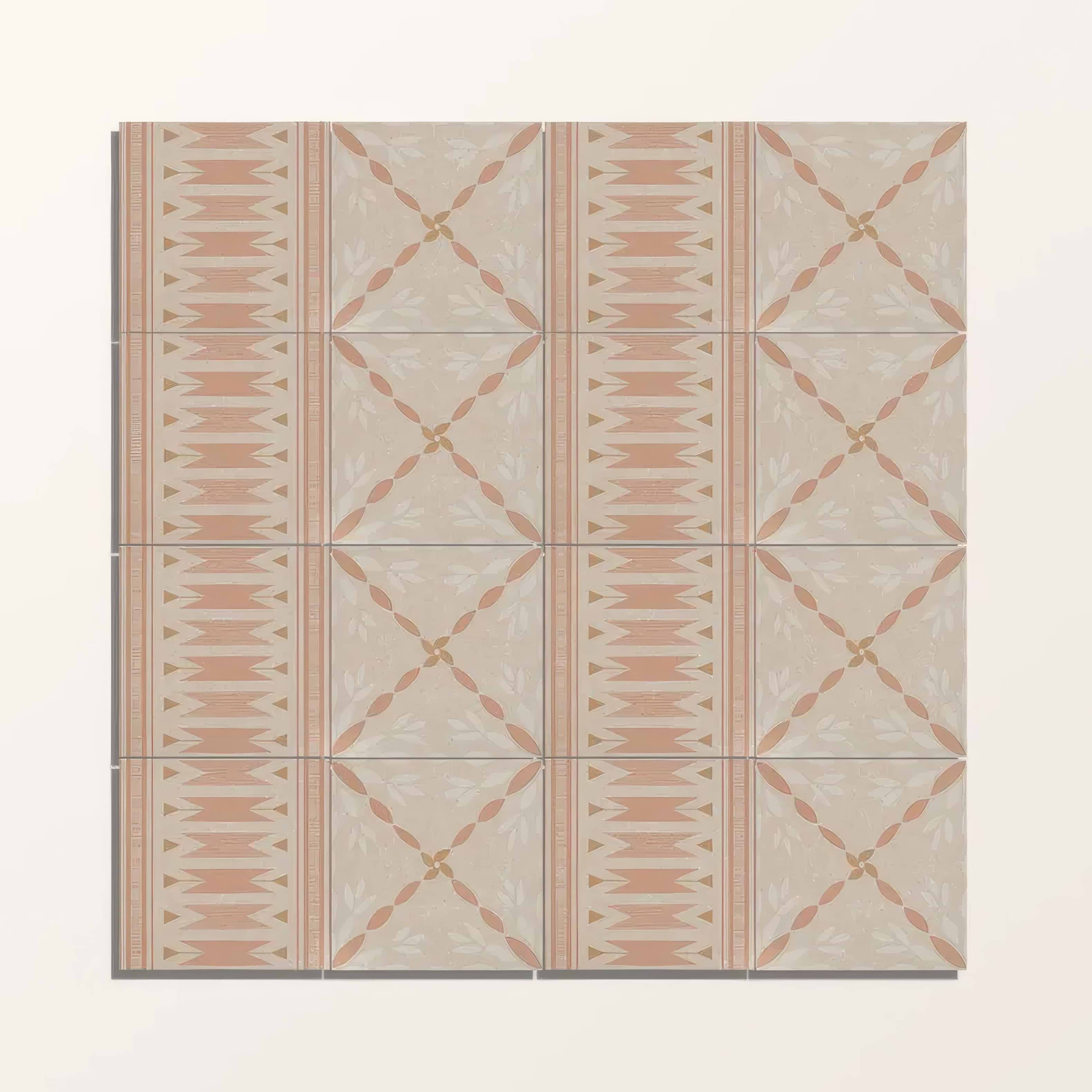 Adventuras Ziggy Border Terracotta Porcelain | Hyperion Tiles