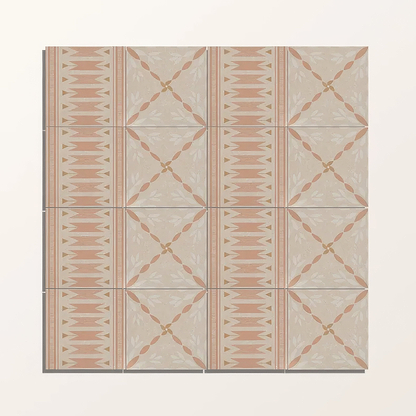Adventuras Ziggy Border Terracotta Porcelain | Hyperion Tiles