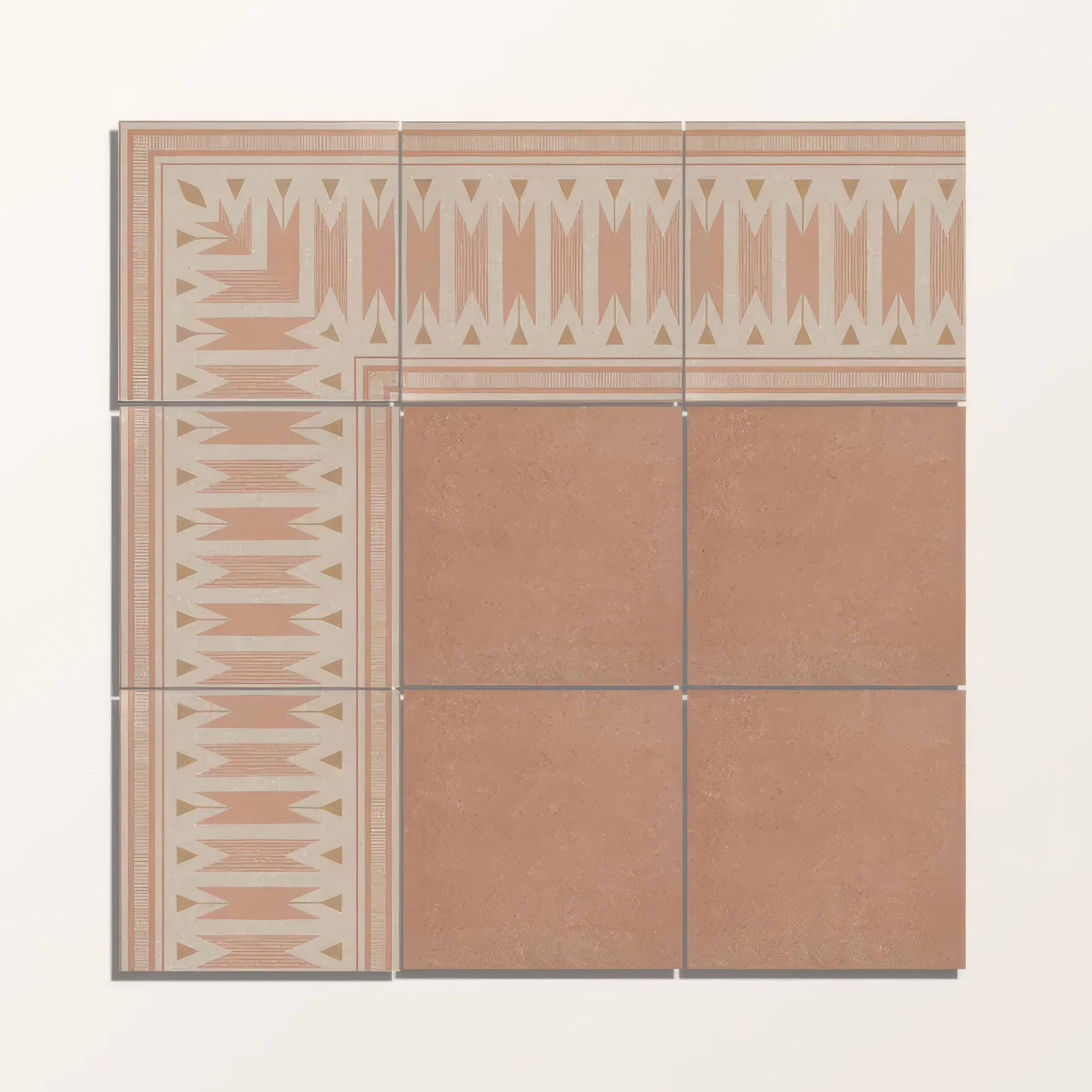 Adventuras Ziggy Border Terracotta Porcelain | Hyperion Tiles