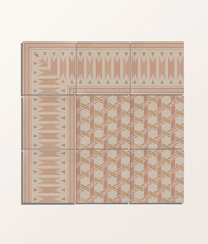 Adventuras Ziggy Corner Terracotta Porcelain | Hyperion Tiles
