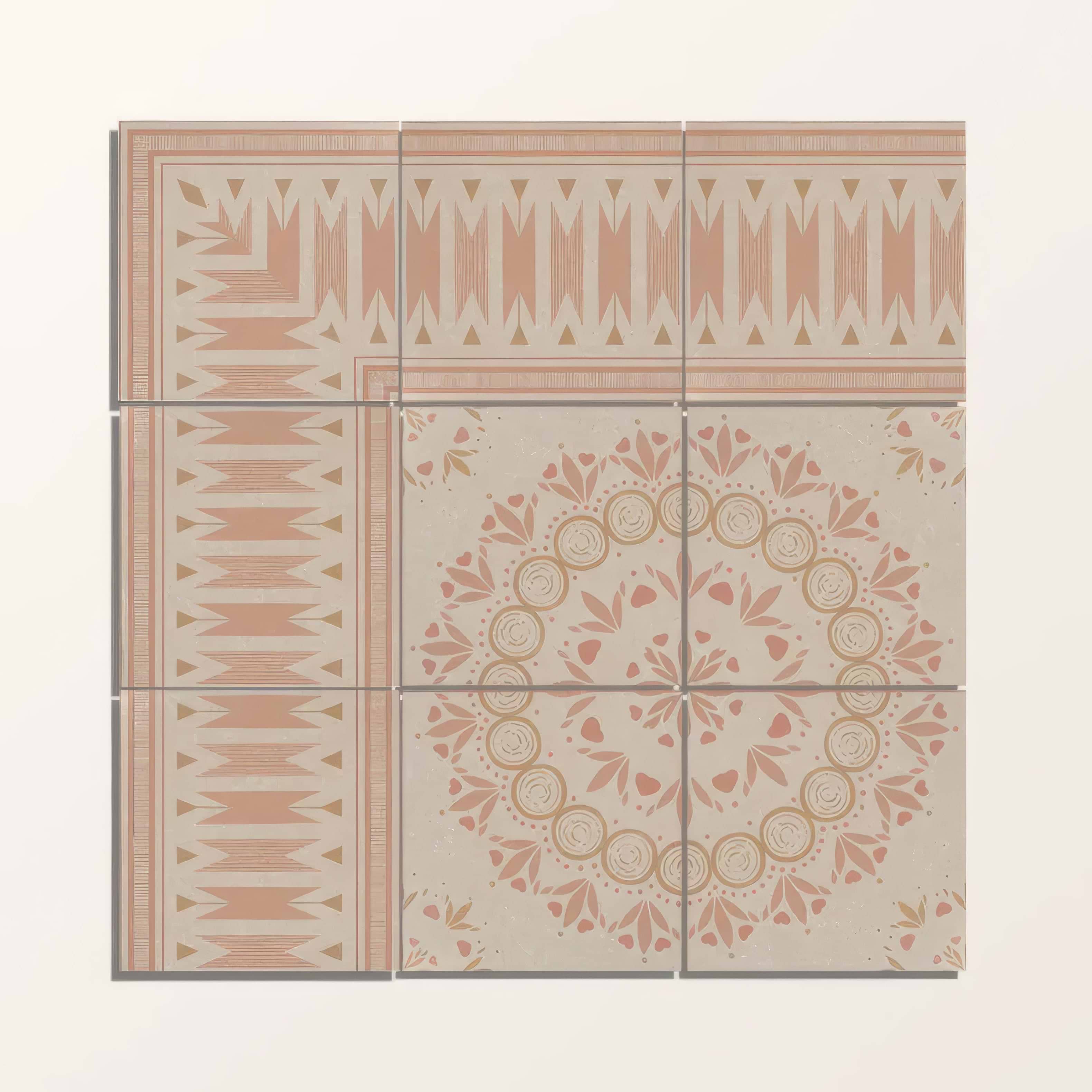 Adventuras Ziggy Border Terracotta Porcelain | Hyperion Tiles