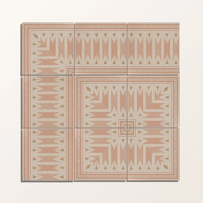Adventuras Ziggy Border Terracotta Porcelain | Hyperion Tiles