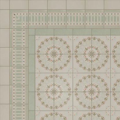 Adventuras Ziggy Corner Olive Porcelain | Hyperion Tiles
