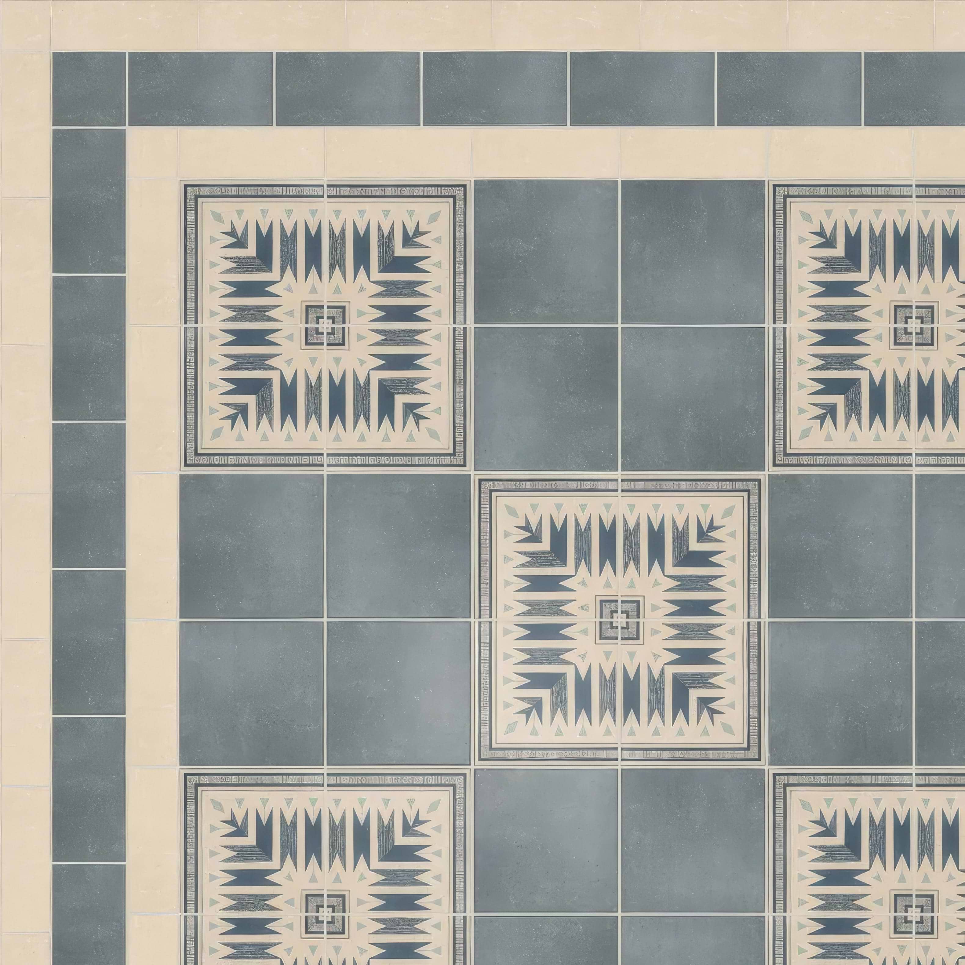 Adventuras Ziggy Corner Blue Porcelain | Hyperion Tiles