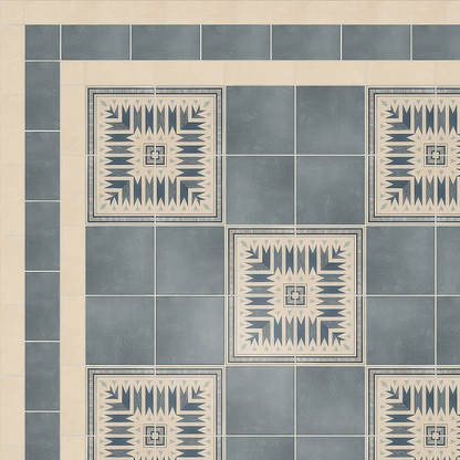 Adventuras Ziggy Corner Blue Porcelain | Hyperion Tiles