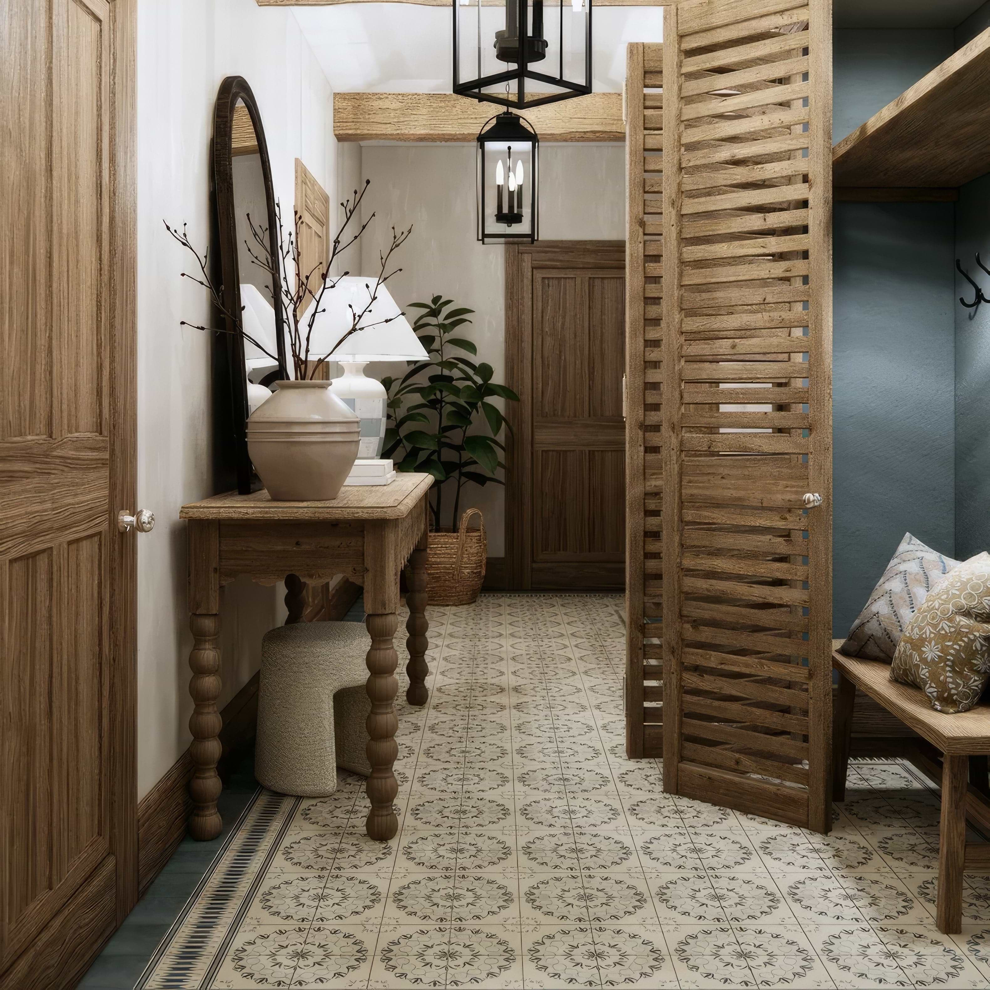 Adventuras Ziggy Border Blue Porcelain | Hyperion Tiles