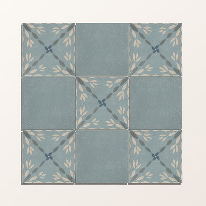 Adventuras Blue Field Porcelain BY Hyperion Tiles