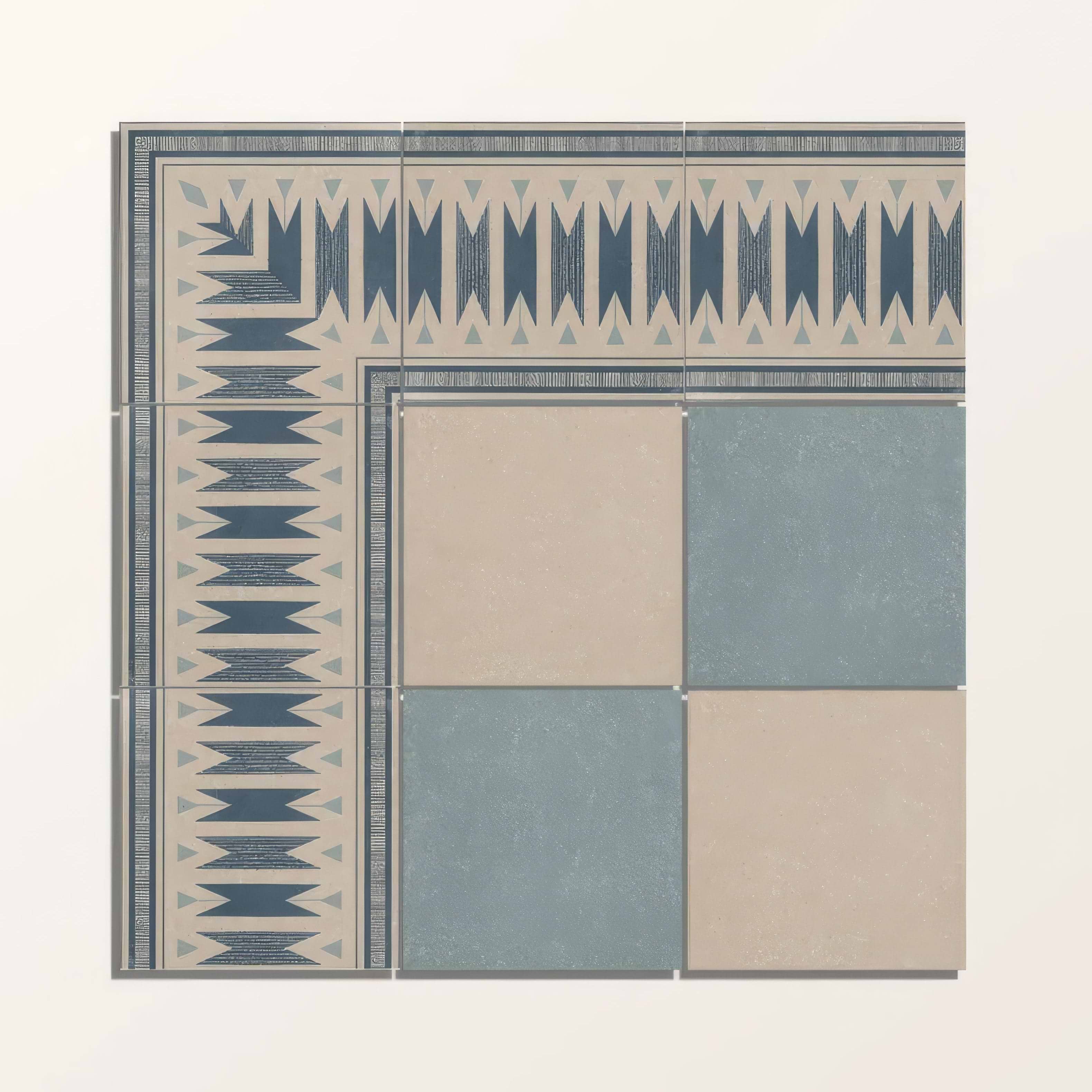 Adventuras Ziggy Corner Blue Porcelain | Hyperion Tiles