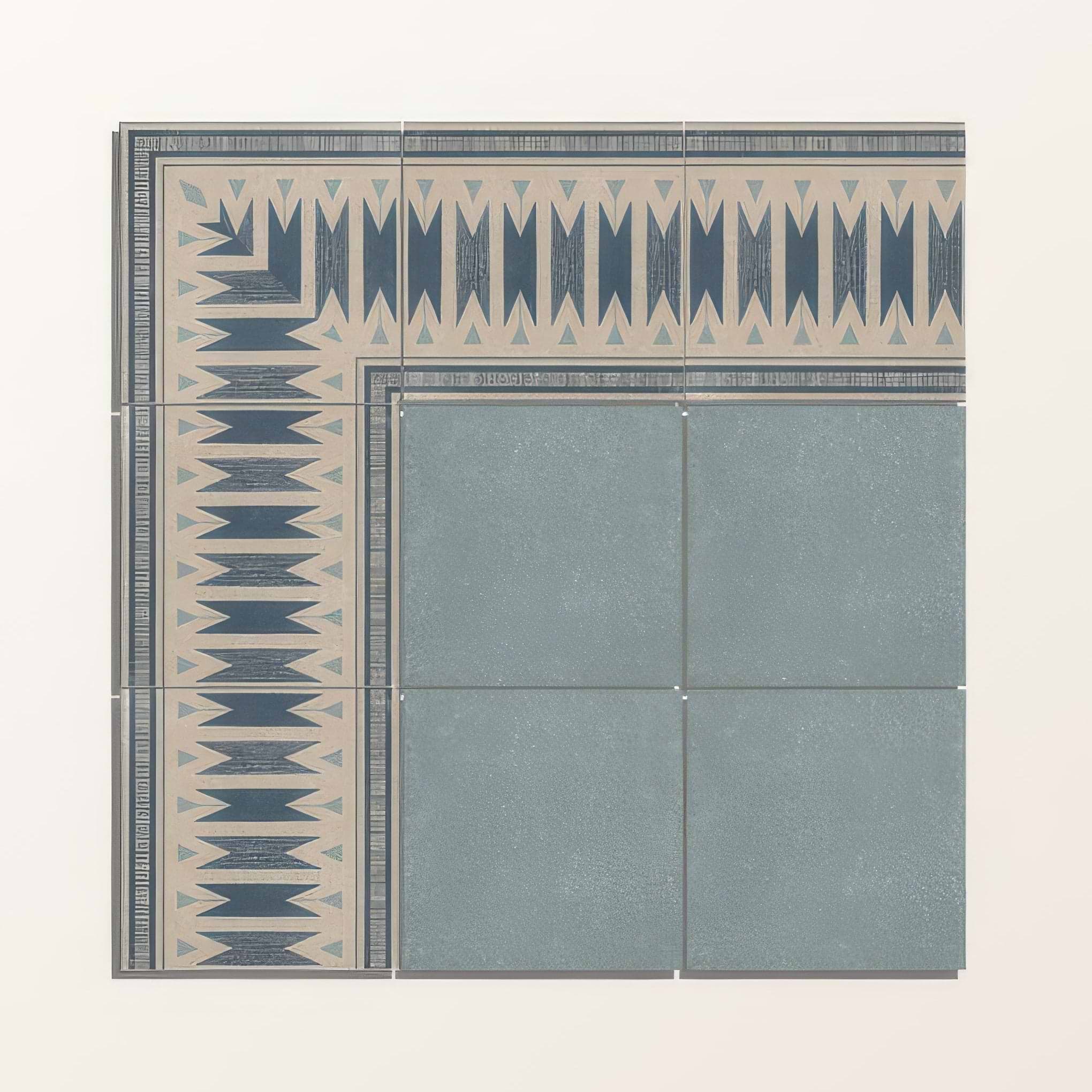 Adventuras Blue Field Porcelain BY Hyperion Tiles