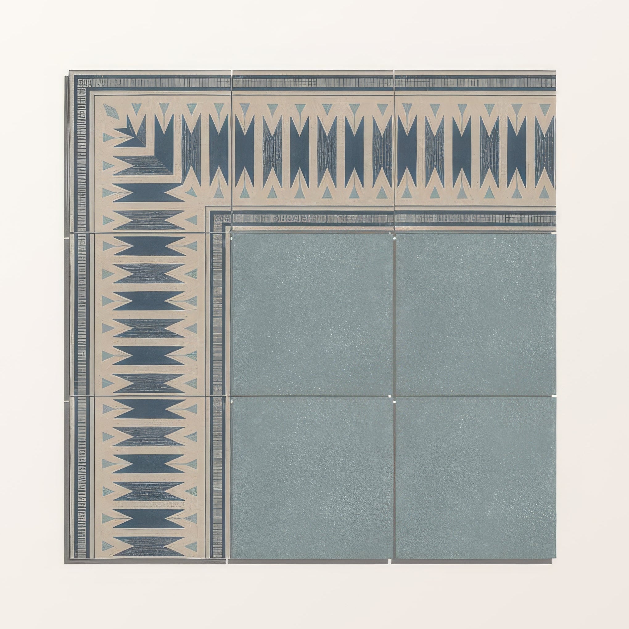 Adventuras Blue Field Porcelain BY Hyperion Tiles