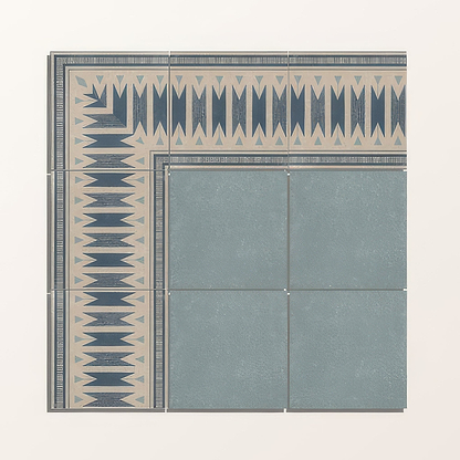 Adventuras Blue Field Porcelain BY Hyperion Tiles
