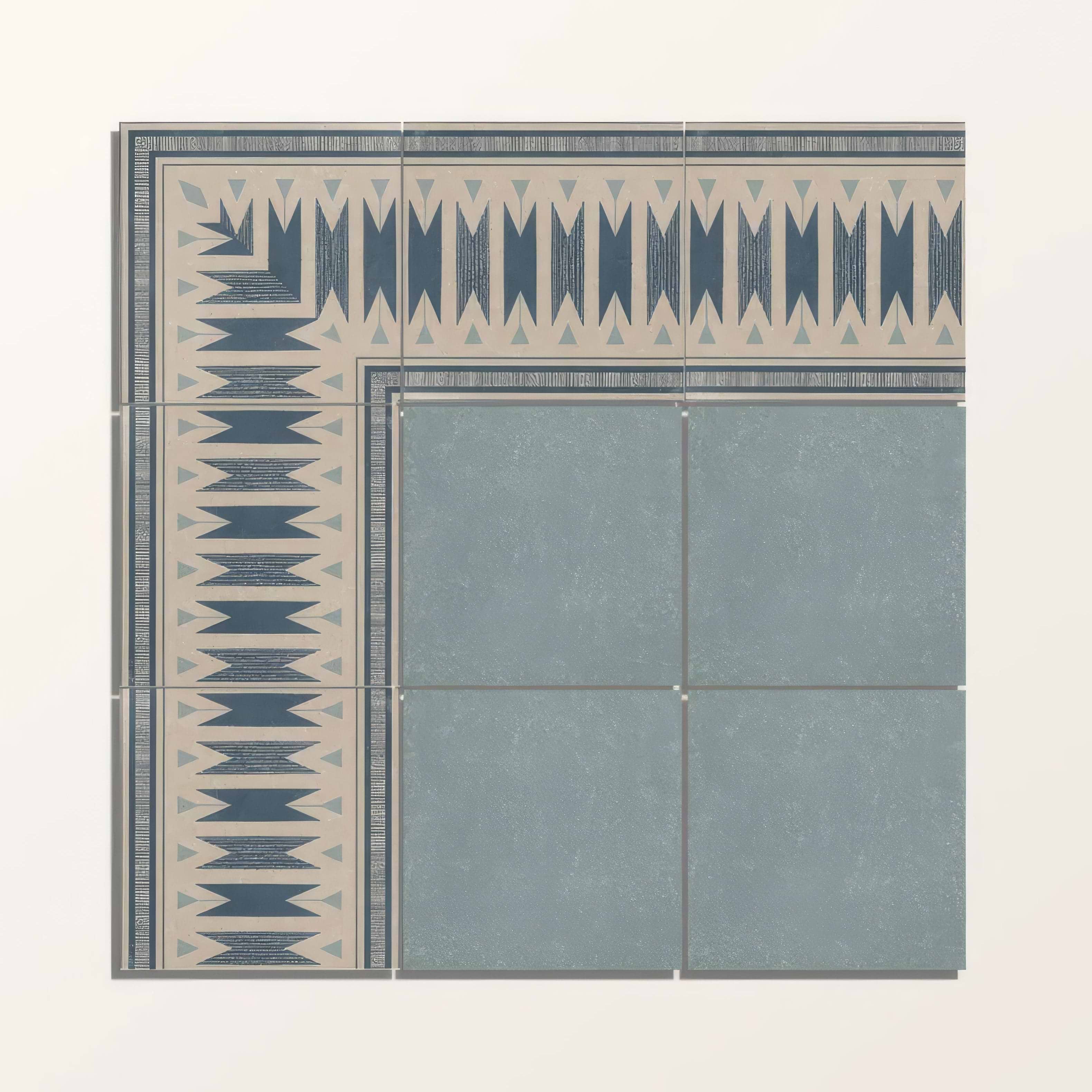 Adventuras Ziggy Corner Blue Porcelain | Hyperion Tiles