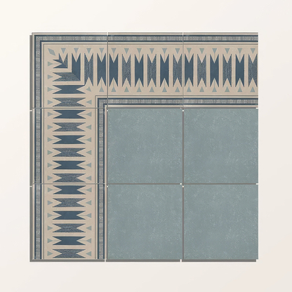 Adventuras Ziggy Corner Blue Porcelain | Hyperion Tiles