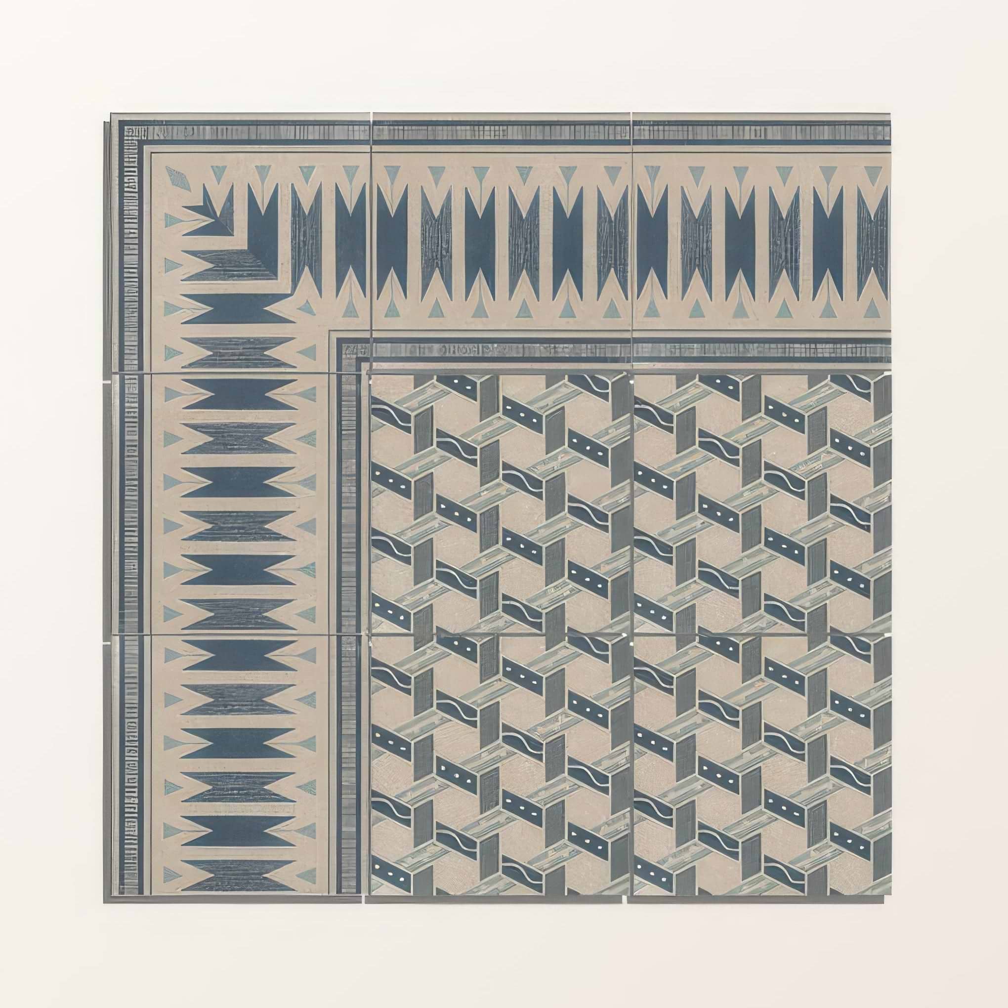 Adventuras Malla Blue Porcelain By Hyperion Tiles