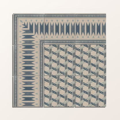 Adventuras Malla Blue Porcelain By Hyperion Tiles