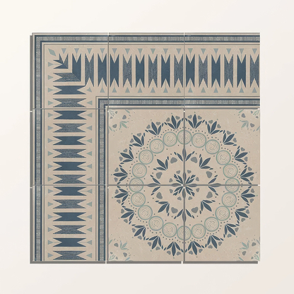 Adventuras Ziggy Corner Blue Porcelain | Hyperion Tiles