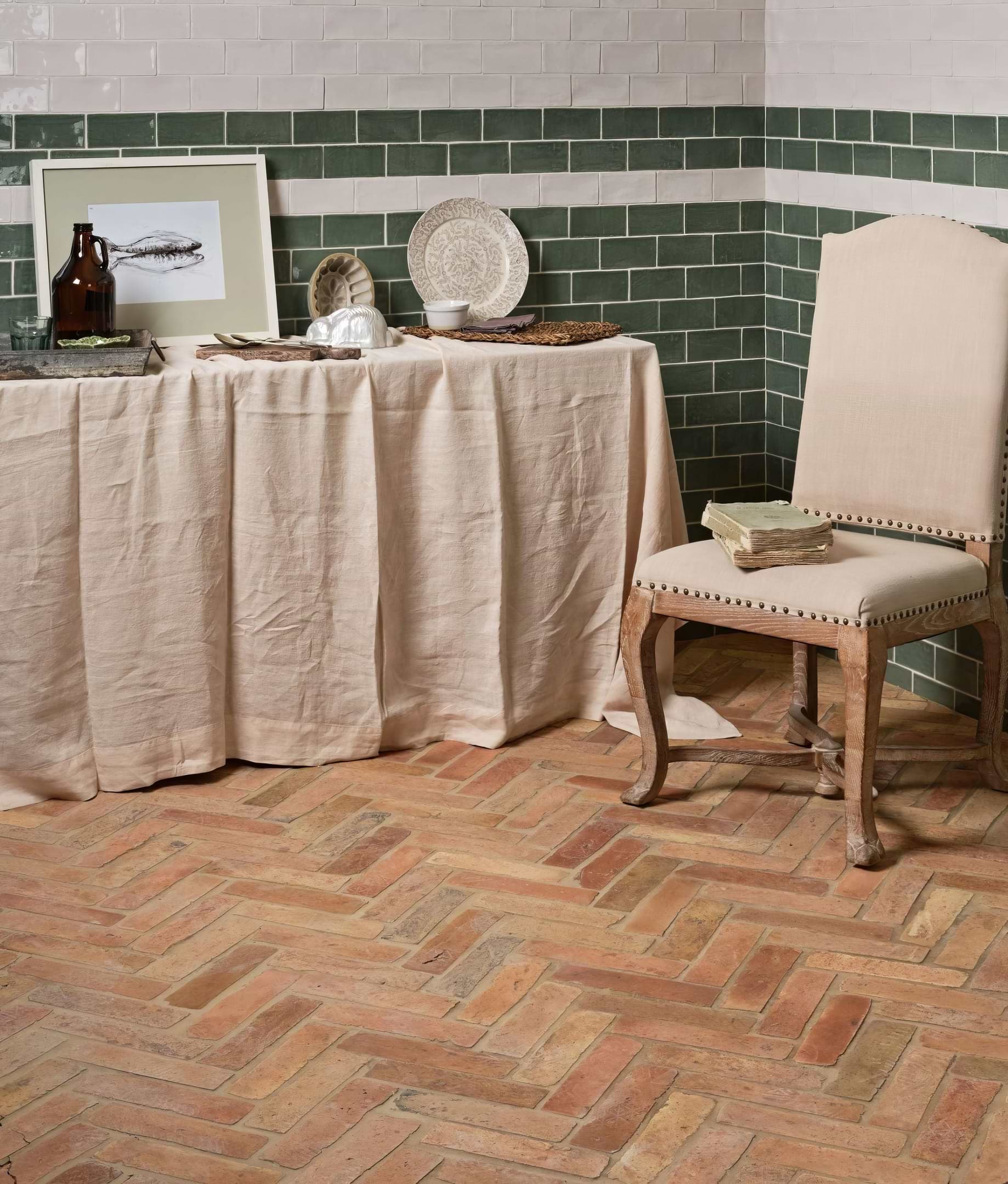Recycled Pavers Terracotta Parquet Reclaimed - Hyperion Tiles