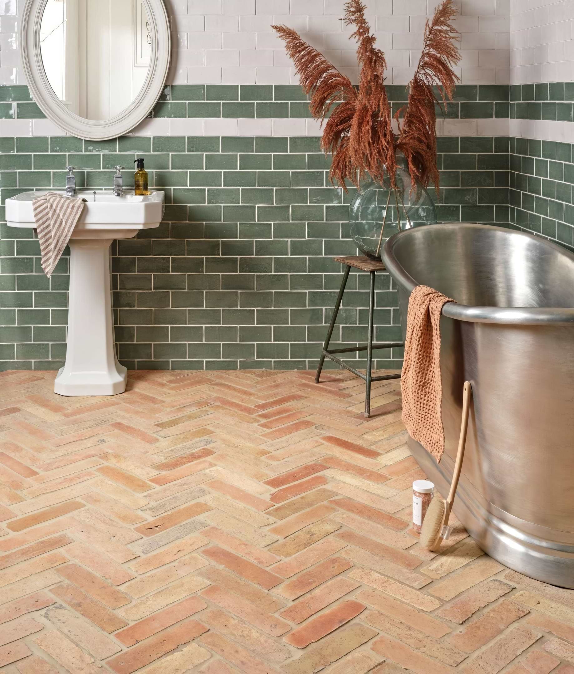 Recycled Pavers Terracotta Parquet Reclaimed - Hyperion Tiles