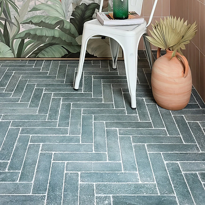 Reform Composite Stone Tumbled Emerald Green - Hyperion Tiles