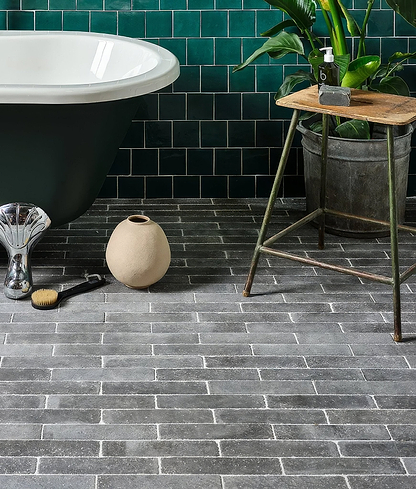 Reform Composite Stone Tumbled Nero - Hyperion Tiles