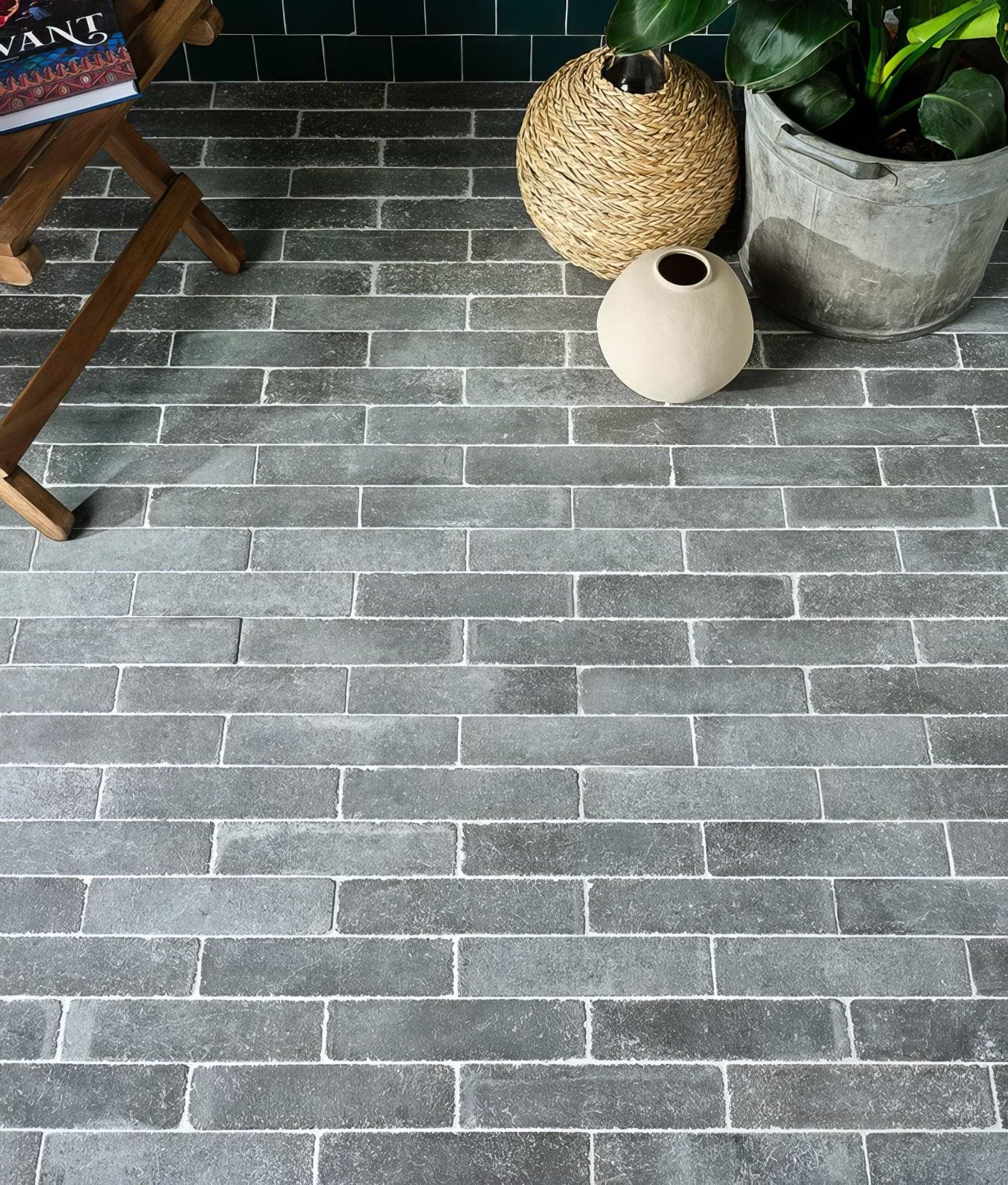 Reform Composite Stone Tumbled Nero - Hyperion Tiles