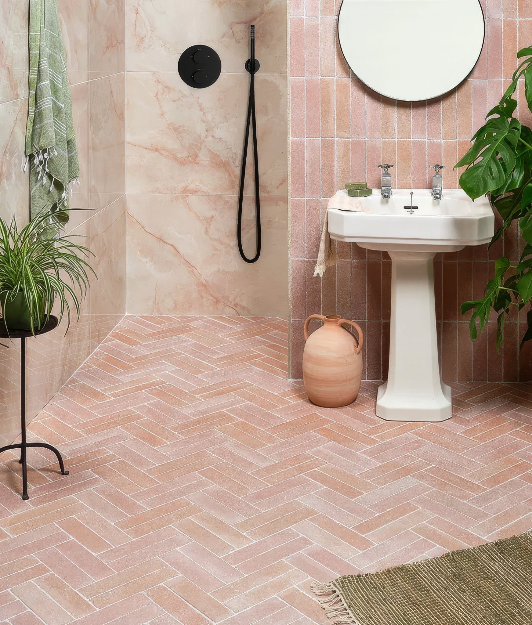 Reform Composite Stone Tumbled Salmon Pink - Hyperion Tiles