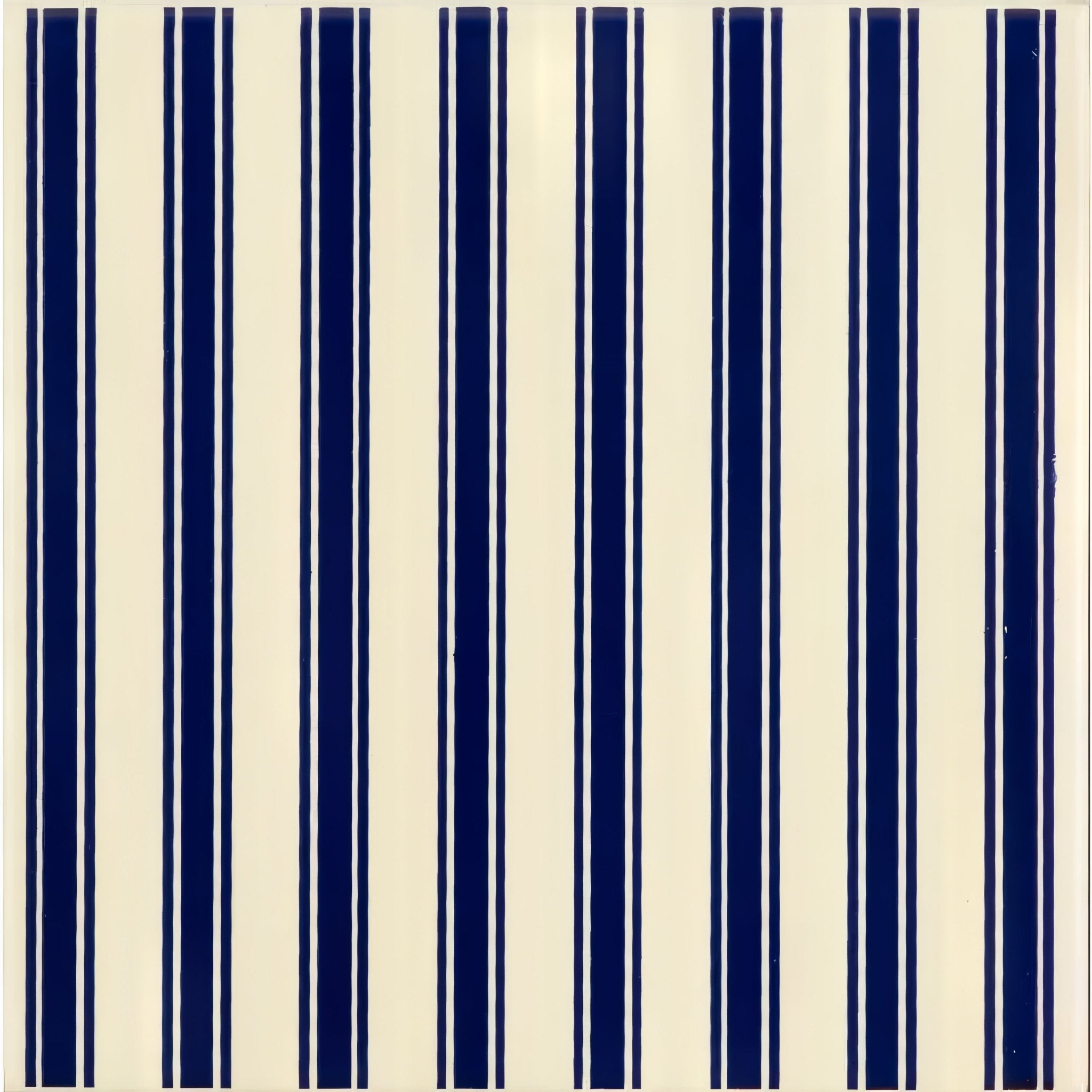 Regency Stripe Royal Blue On County White - Hyperion Tiles