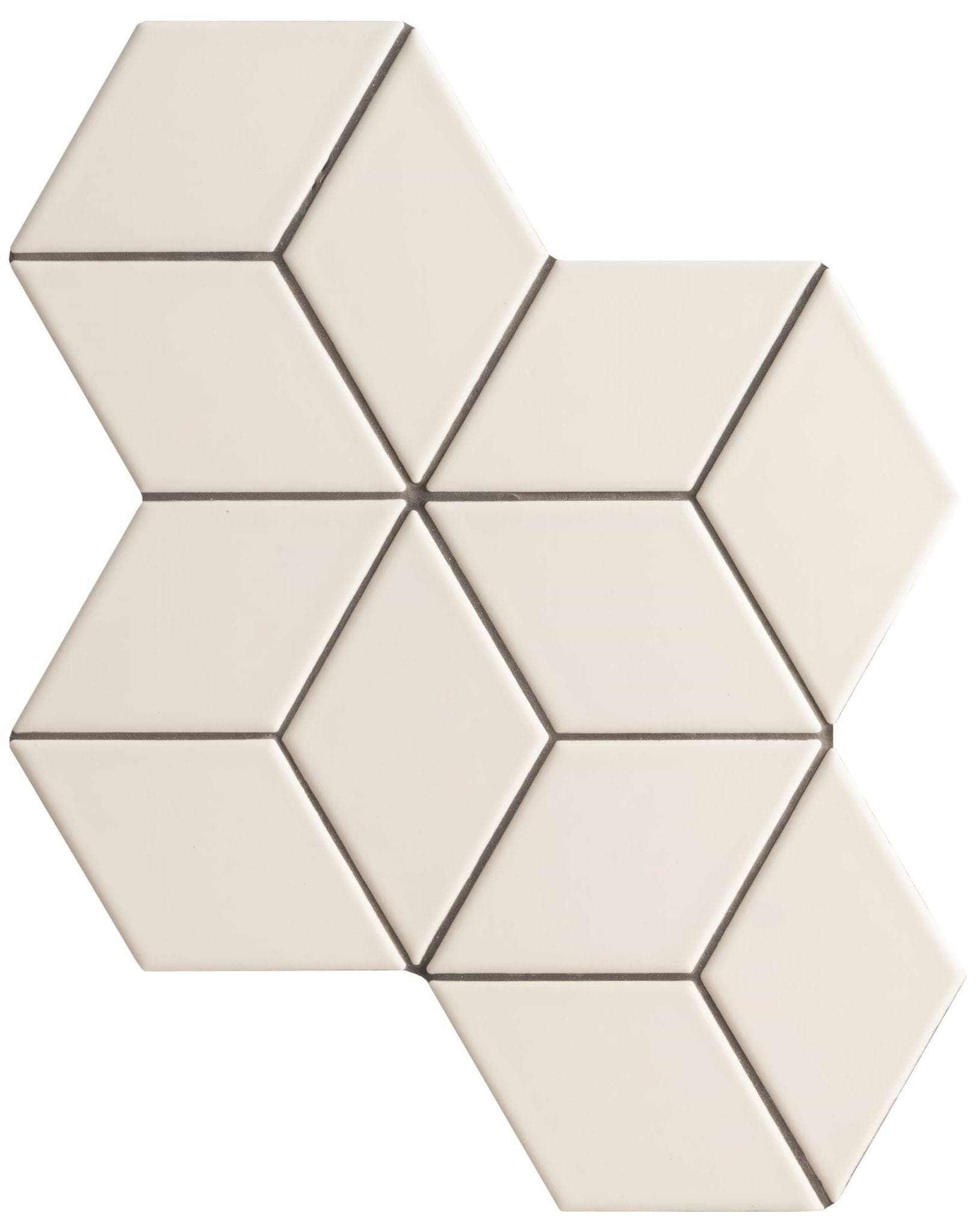 Rhombus Matt Large Mosaic - Hyperion Tiles